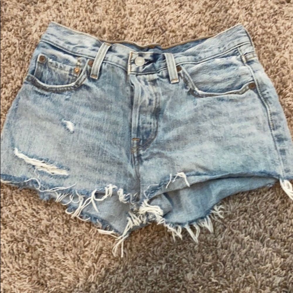 Levi jean shorts from free people